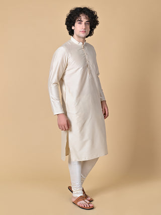 MAAHII FABS COTTON BLEND Beige Kurta