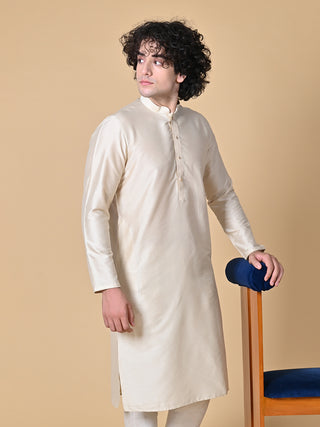 MAAHII FABS COTTON BLEND Beige Kurta