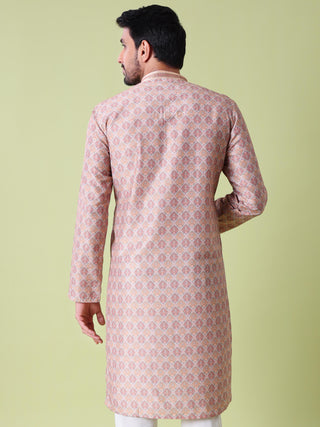 Men's Printed Cotton Kurta