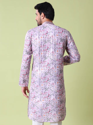 Men's Printed Cotton Kurta