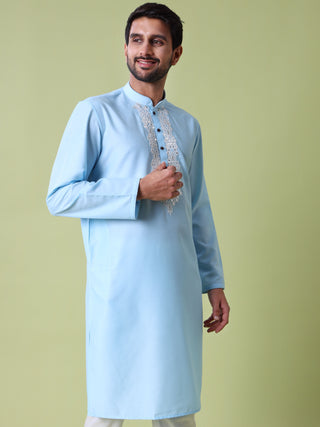 Men's Embroidered Mirror Worked Kurta
