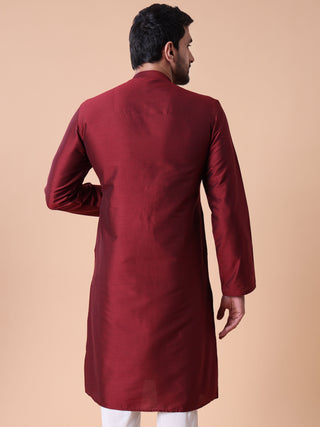 Men's Embroidered Cotton Festive Kurta