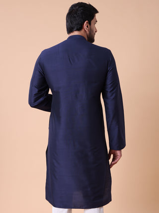 Men's Embroidered Cotton Festive Kurta