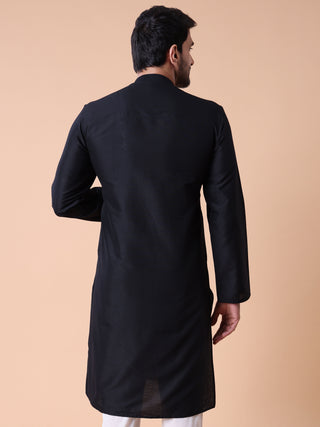 Men's Embroidered Cotton Festive Kurta