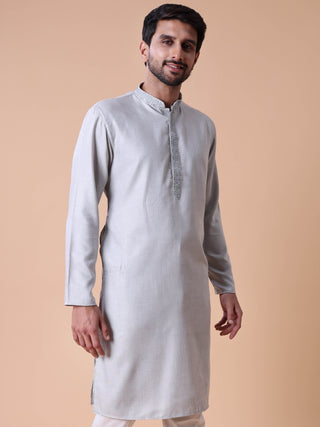Men's Mandarin Collar Cotton Kurta
