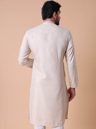 Men's Mandarin Collar Cotton Kurta