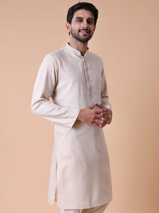 Men's Mandarin Collar Cotton Kurta