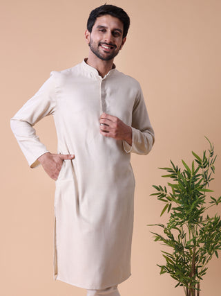 Men's Mandarin Collar Cotton Kurta