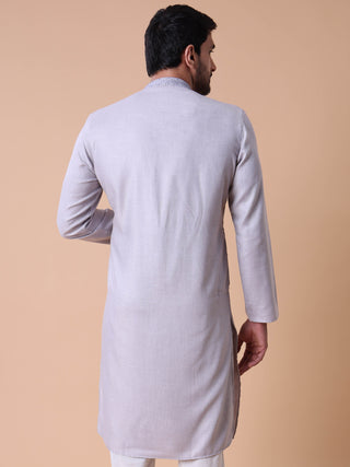 Men's Mandarin Collar Cotton Kurta