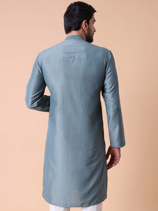Men's Embroidered Cotton Festive Kurta