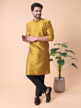Men's Solid Cotton Kurta