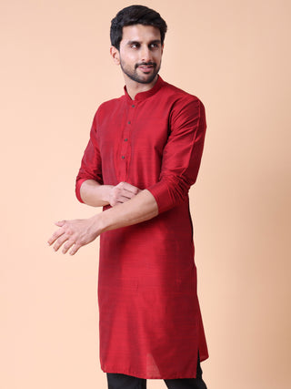 Men's Solid Cotton Kurta