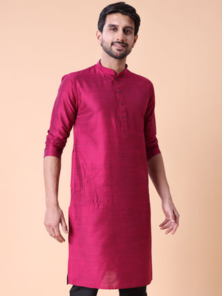 Men's Solid Cotton Kurta