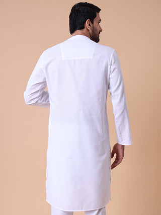 Men's Mandarin Collar Pure Cotton Kurta