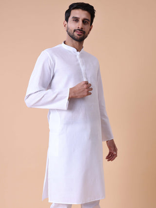 Men's Mandarin Collar Pure Cotton Kurta
