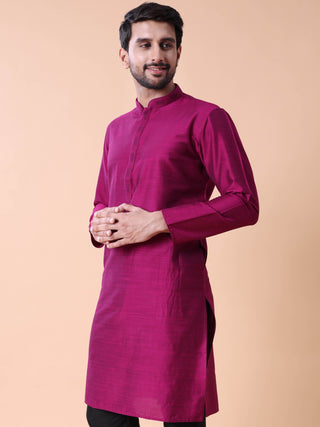 Men's Solid Cotton Kurta