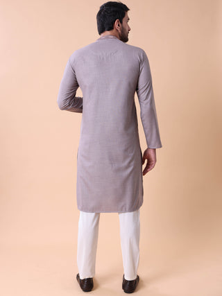Men's Mandarin Collar Cotton Kurta