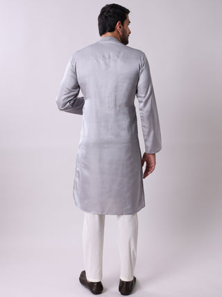 Men's Floral Embroidered Kurta