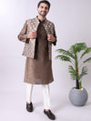 Men's Kurta With Pyjamas & Mirror Work Nehru Jacket