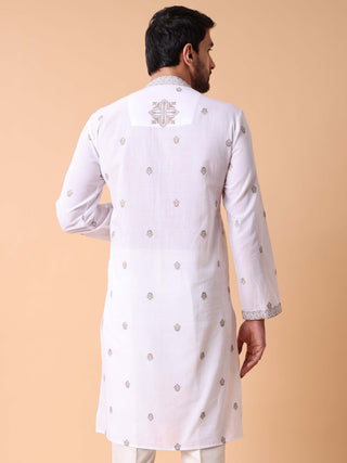 Men's Printed Khadi Handloom Kurta