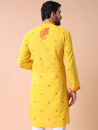 Men's Printed Khadi Handloom Kurta