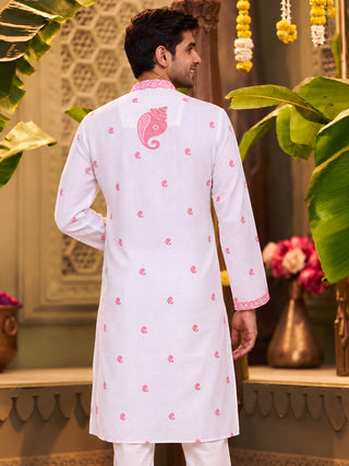 Men's Printed Khadi Handloom Kurta Maahi Fabs