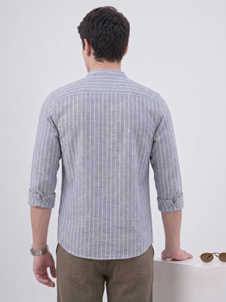 Men’s Cotton Striped Short Kurta MAAHI FABS