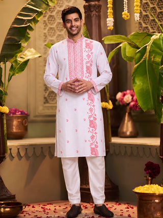 Men's Printed Khadi Handloom Kurta Maahi Fabs