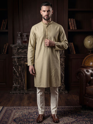 Men’s Pista Sequined Embroidered Kurta MAAHI FABS