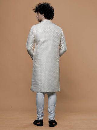 Maahi Fab Men Cotton Kurta (Cream)