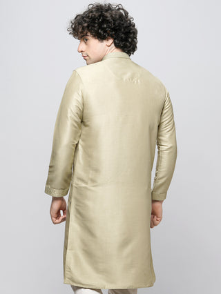 Men's Pista Sequin Embroidered Kurta