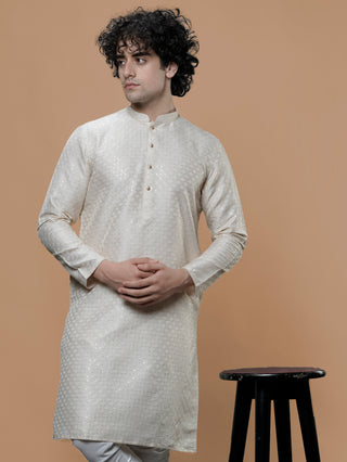 Maahi Fab Men Cotton Kurta (Cream)