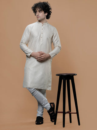 Maahi Fab Men Cotton Kurta (Cream)