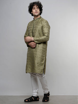 Maahi Fab Men's Printed Cotton Kurta