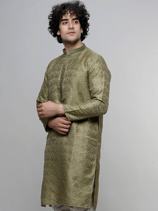 Maahi Fab Men's Printed Cotton Kurta