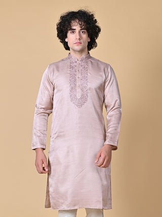 MAAHII FABS Pink Men Embroidered Ethnic Dress Kurta With Pajama