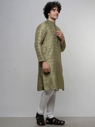 Maahi Fab Men's Printed Cotton Kurta